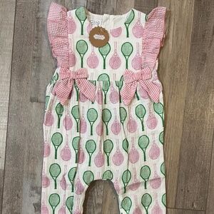 NWT Girly Tennis Bodysuit by Mud Pie